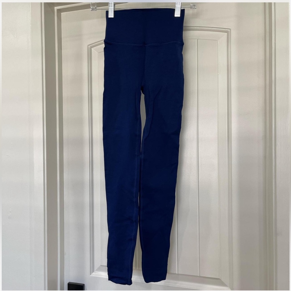 Fabletics Sculpt Knot Dark Blue Leggings